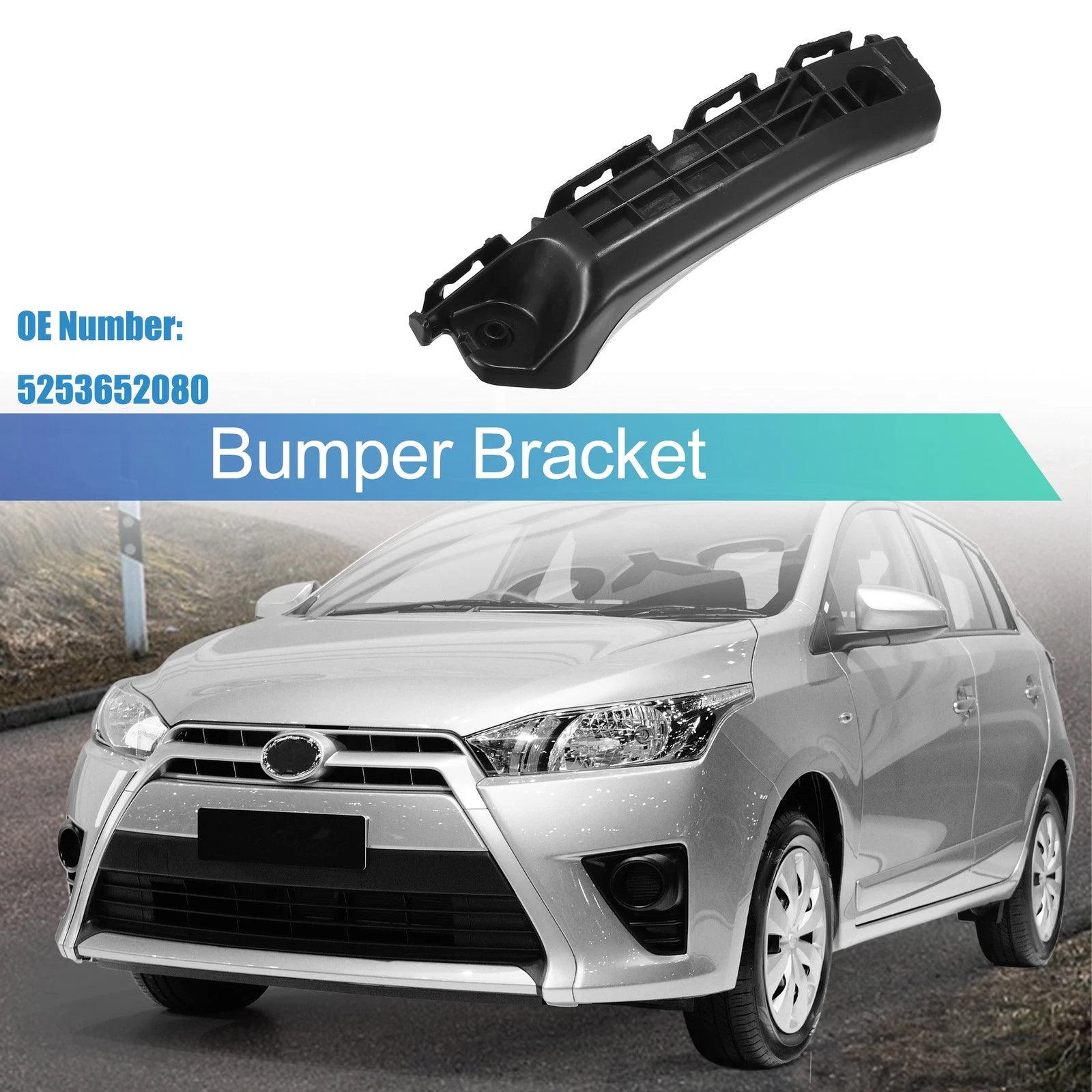 Left Side Front Bumper Bracket Replacement for Toyota Yaris (2012–2014)