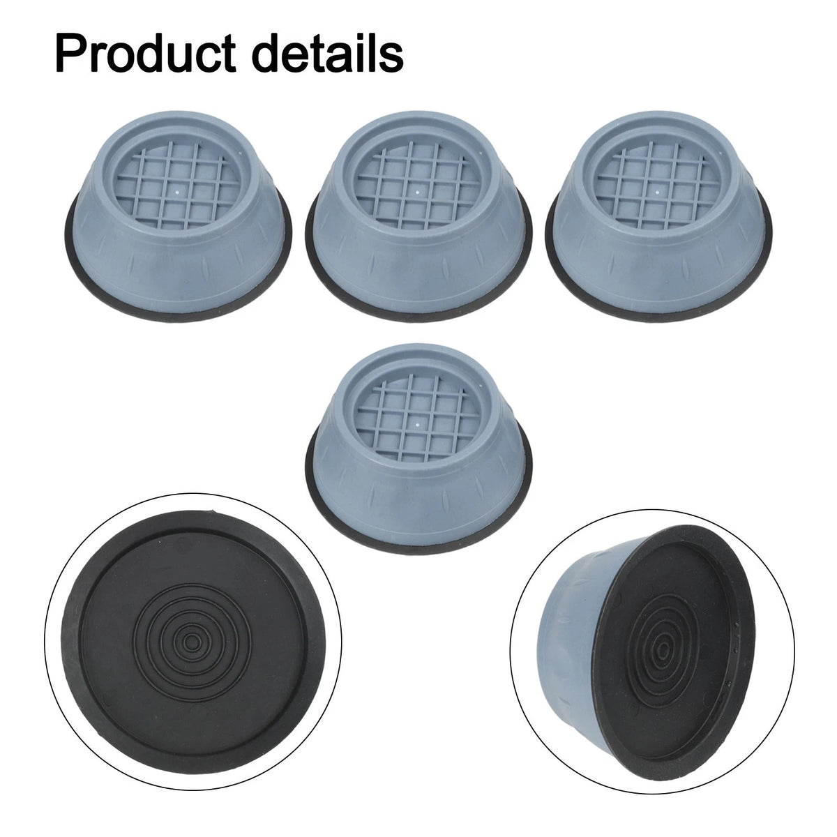 Set of 4 Washing Machine Feet Pads for Laundry Leg Stopper