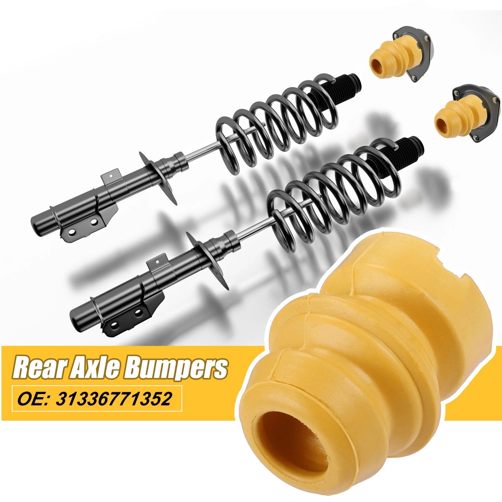 Jounce Bumper Axle Bumpers Replacement for BMW 325i Sedan E90 (2005–2011)