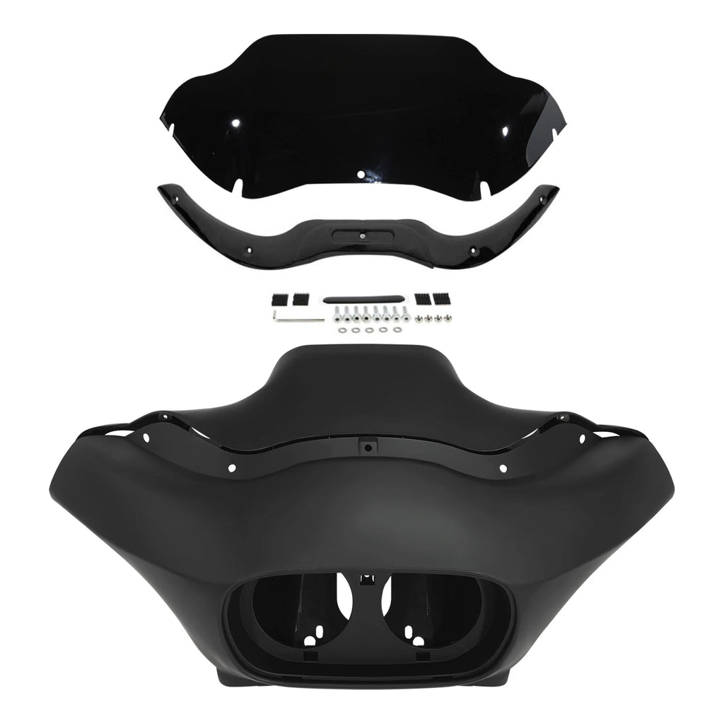 Matt Inner Outer Fairing & Windshield & Trim for Harley Road Glide (2004–2013)