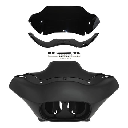 Matt Inner Outer Fairing & Windshield & Trim for Harley Road Glide (2004–2013)