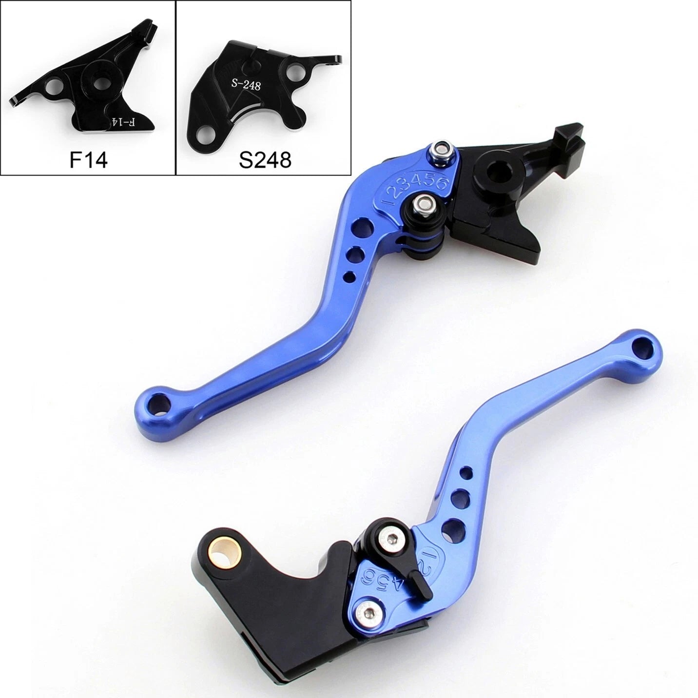 Brake Clutch Levers for Suzuki GSXR 600 750 1000 TL1000S GSR 600 750 SFV 650 (2000–2023) Blue