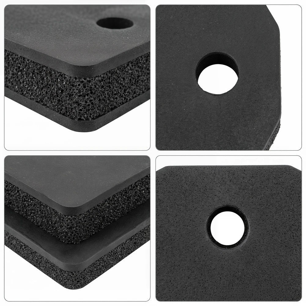 Black Filter Cotton Sponge Pad for Dry Cleaning Units (20.7 x 15.7 x 3 cm)