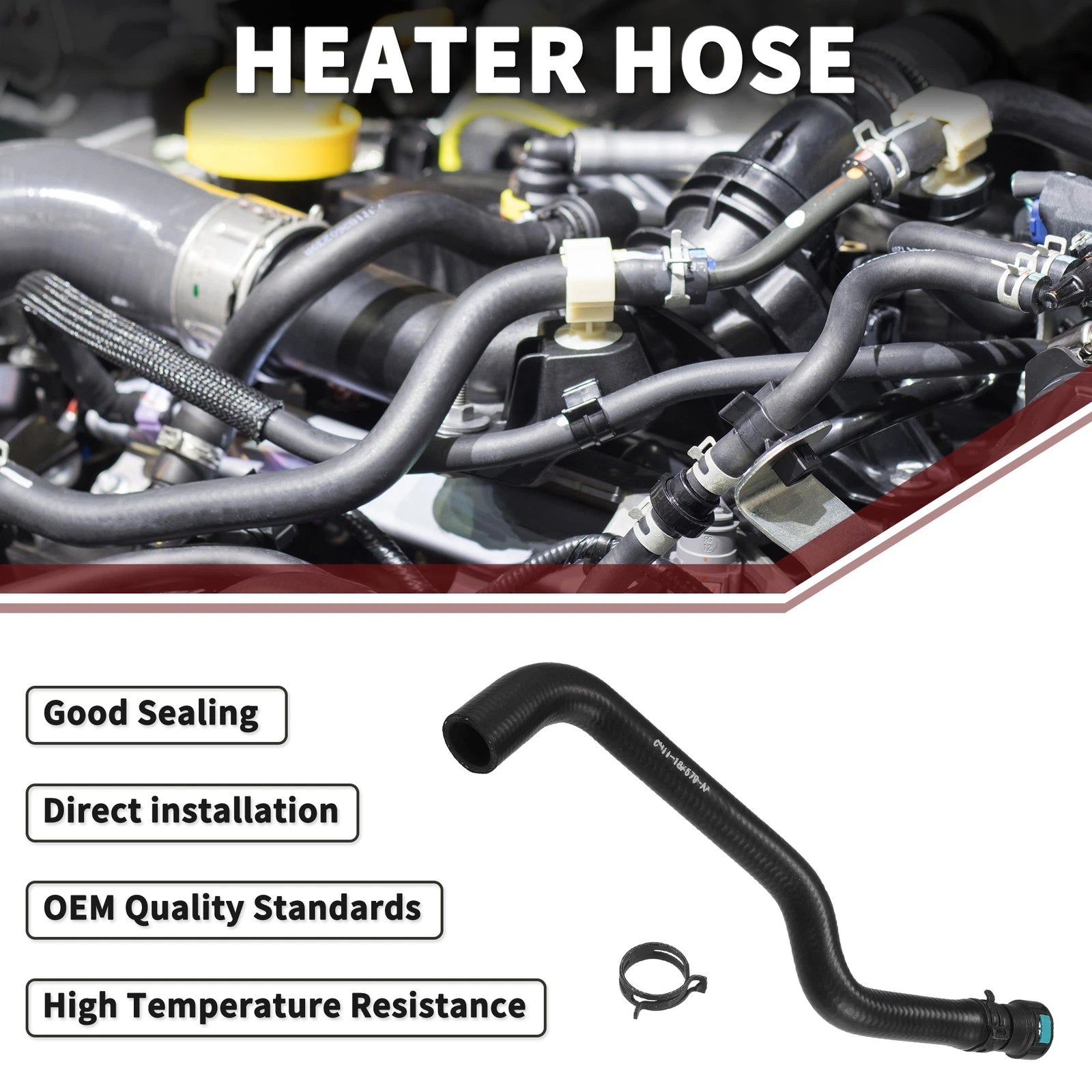 Heater Hose Replacement for Ford B-Max Fiesta 2012–2023 (08–23)