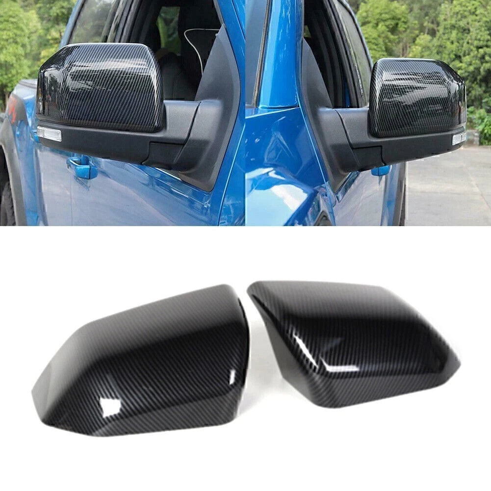 Carbon Fiber Mirror Caps for Ford F-150 (2015–2019)