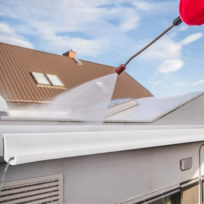 Rain Gutter Roof Drain Diverter for Vehicles (Easy Install, White)