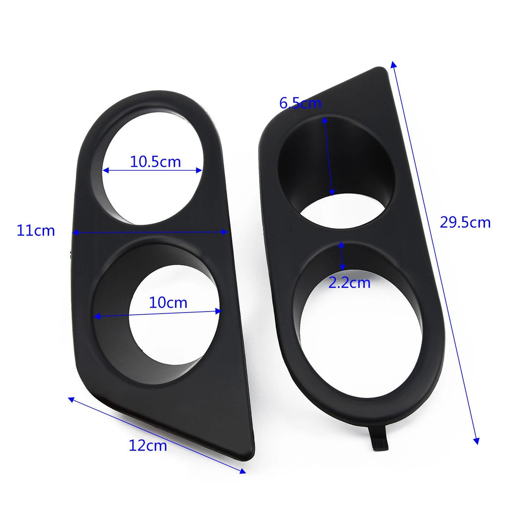 Bumper Fog Light Surrounds for - 1 Pair Left & Right