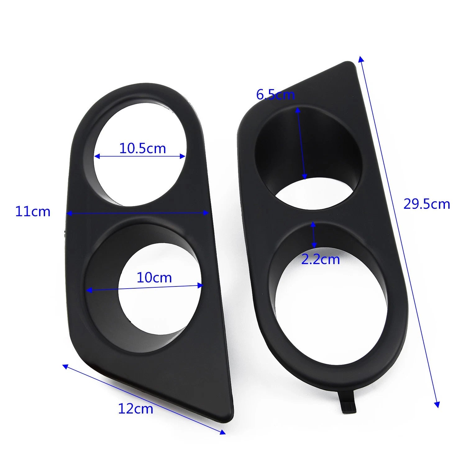 Bumper Fog Light Surrounds for - 1 Pair Left & Right