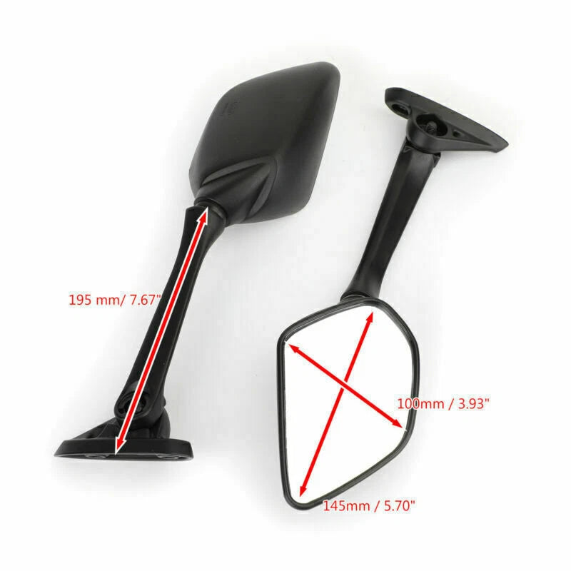 Rear View Mirrors Pair for Yamaha YZF R3 (2015–2023)