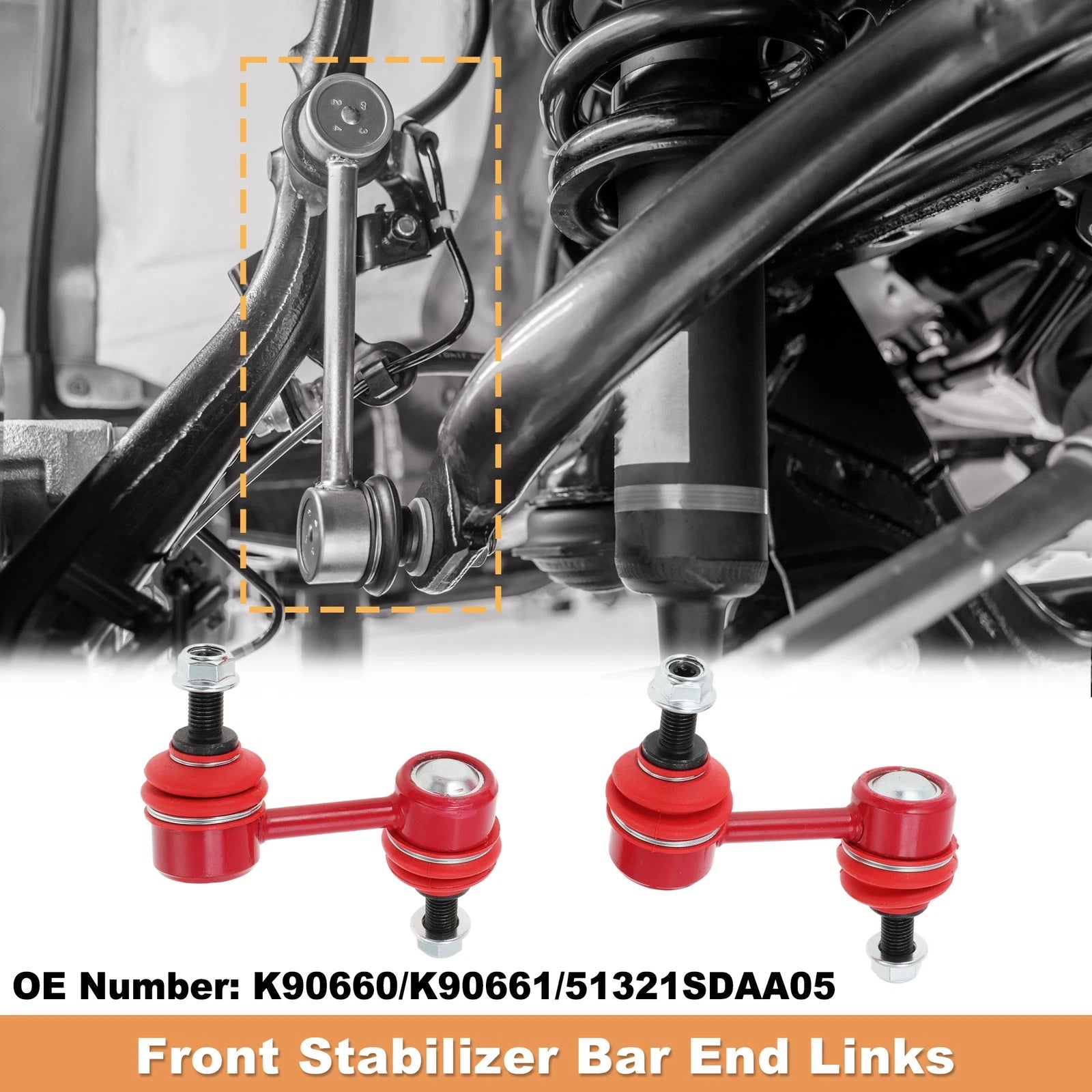Front Sway Bar Links Pair Replacement for Acura TL Honda Accord (2004–2013)