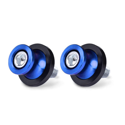 2X Swingarm Spools for Honda CBR (8MM Thread) - Blue