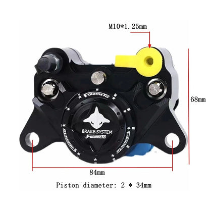 84mm 2-Piston Brake Caliper for Honda Yamaha Motorcycle