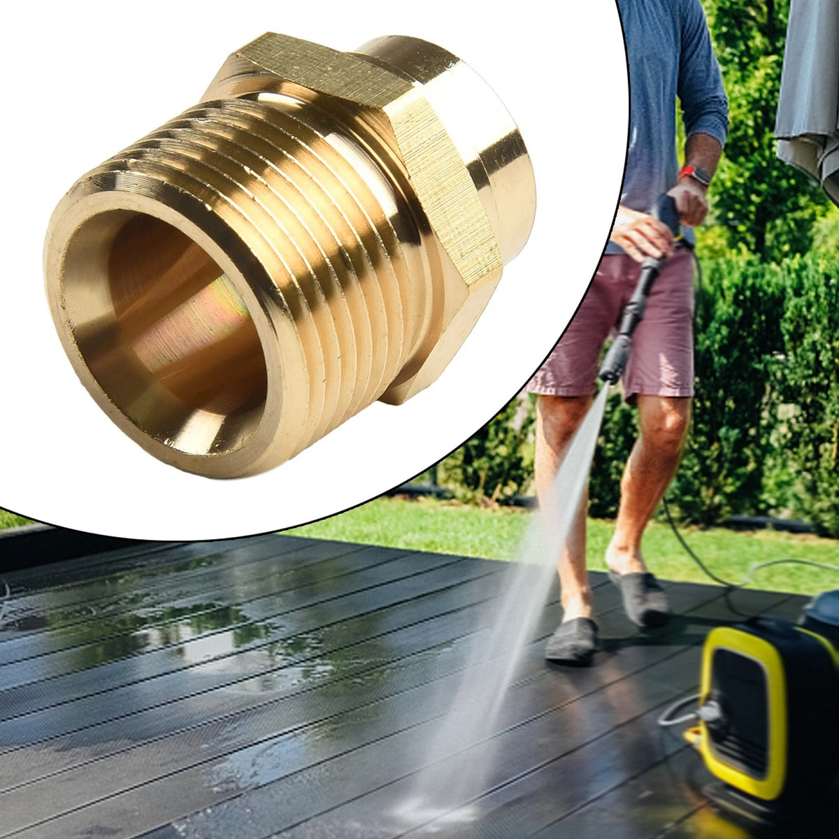 Brass Adapter Tool for Quick Connection (Energy Saving)
