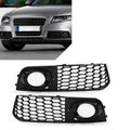 Fog Light Grille Cover for Audi A4 B8 (2009–2012) - Black Honeycomb Mesh