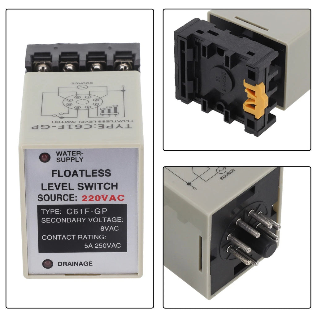 Water Level Switch for Reliable AC/DC Power Supply (Space Saving Design)