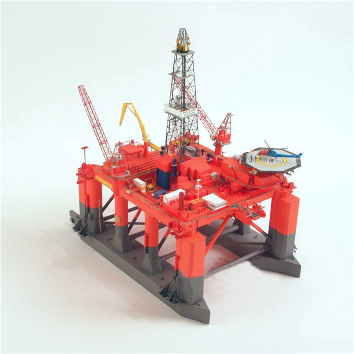 1:400 Norwegian Bredford Dolphin Oil Drilling Platform Paper Model