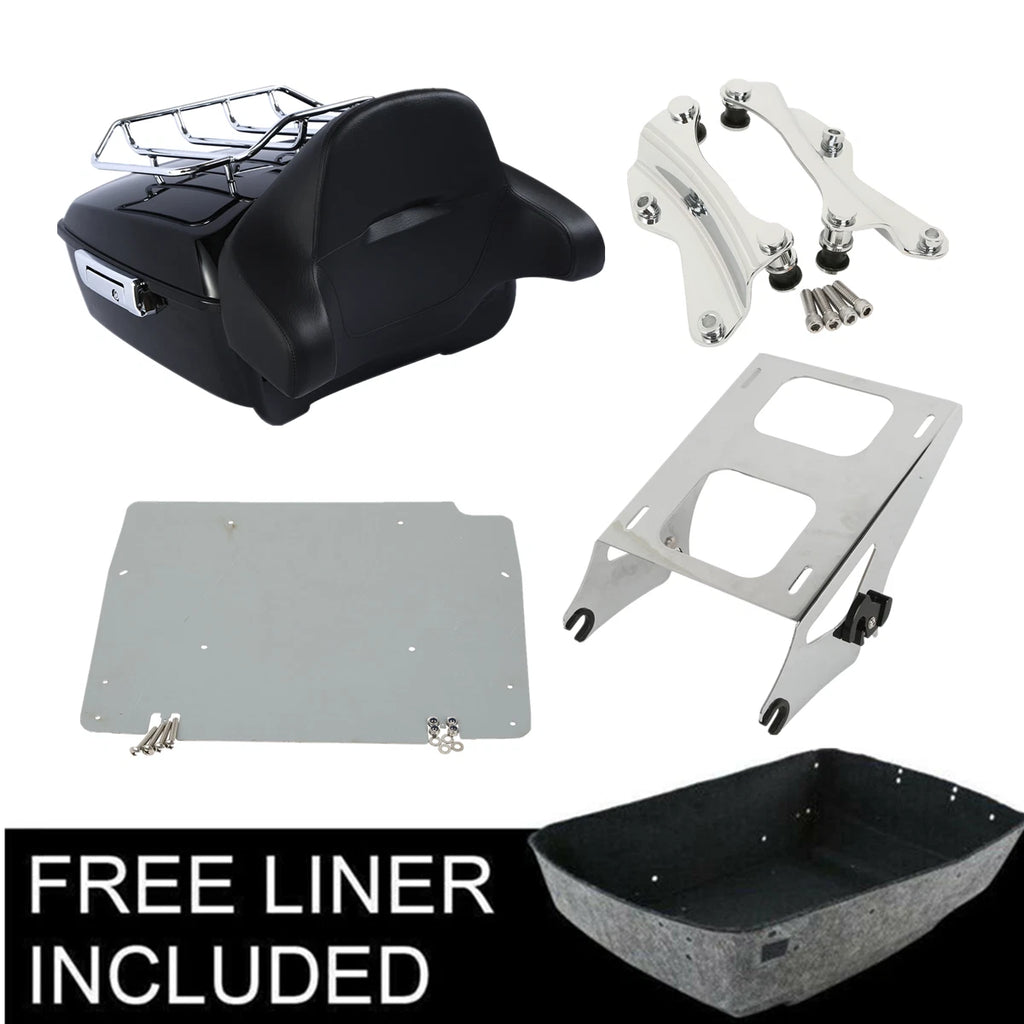 Trunk Pad Rack Mount Docking Base Plate for Harley Touring (2014–2025)