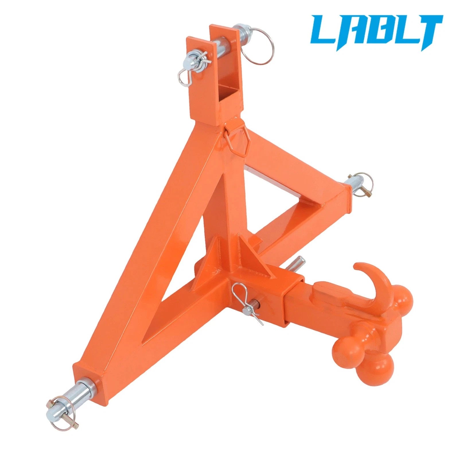 3" Trailer Hitch Receiver with Towing Ball & Hook for LABLT