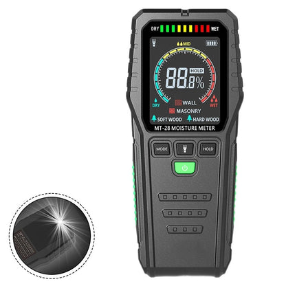 Moisture Meter for Wall and Lumber with Clear LCD Display