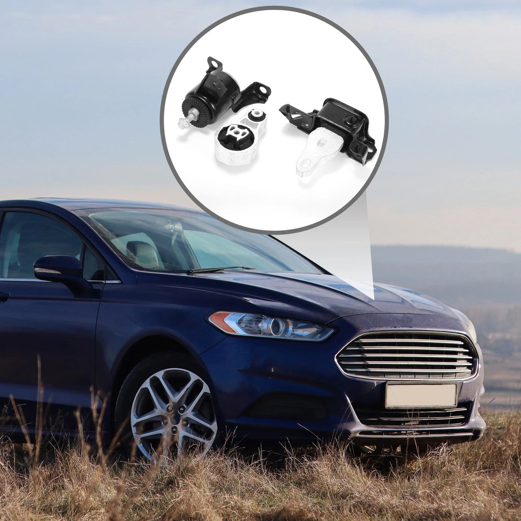 Engine Motor Trans Mount Set Replacement for Ford Fiesta 1.6L (2011–2017)