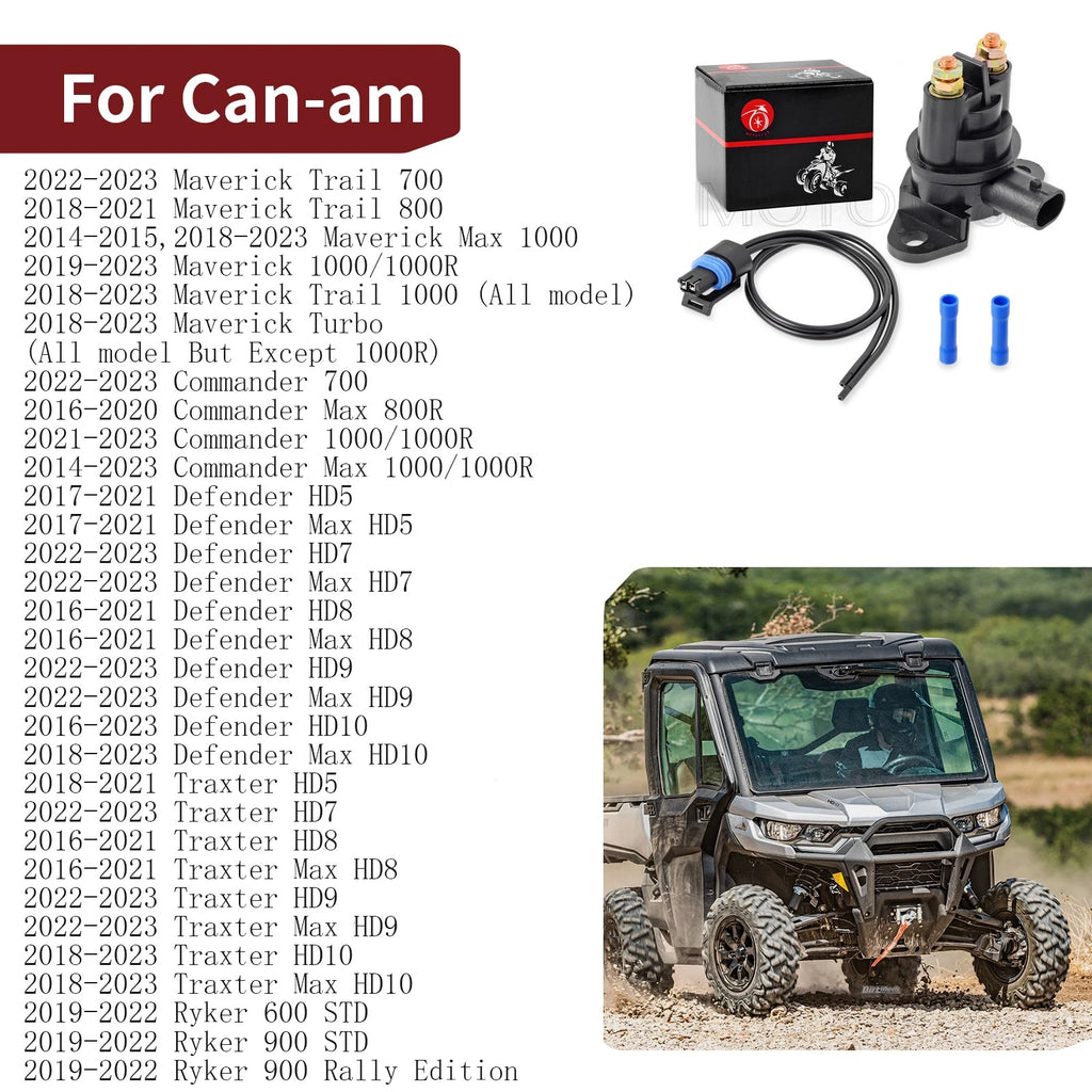 Starter Relay Solenoid for Can-Am Maverick Trail Max 700 800 1000 (2014–2023)
