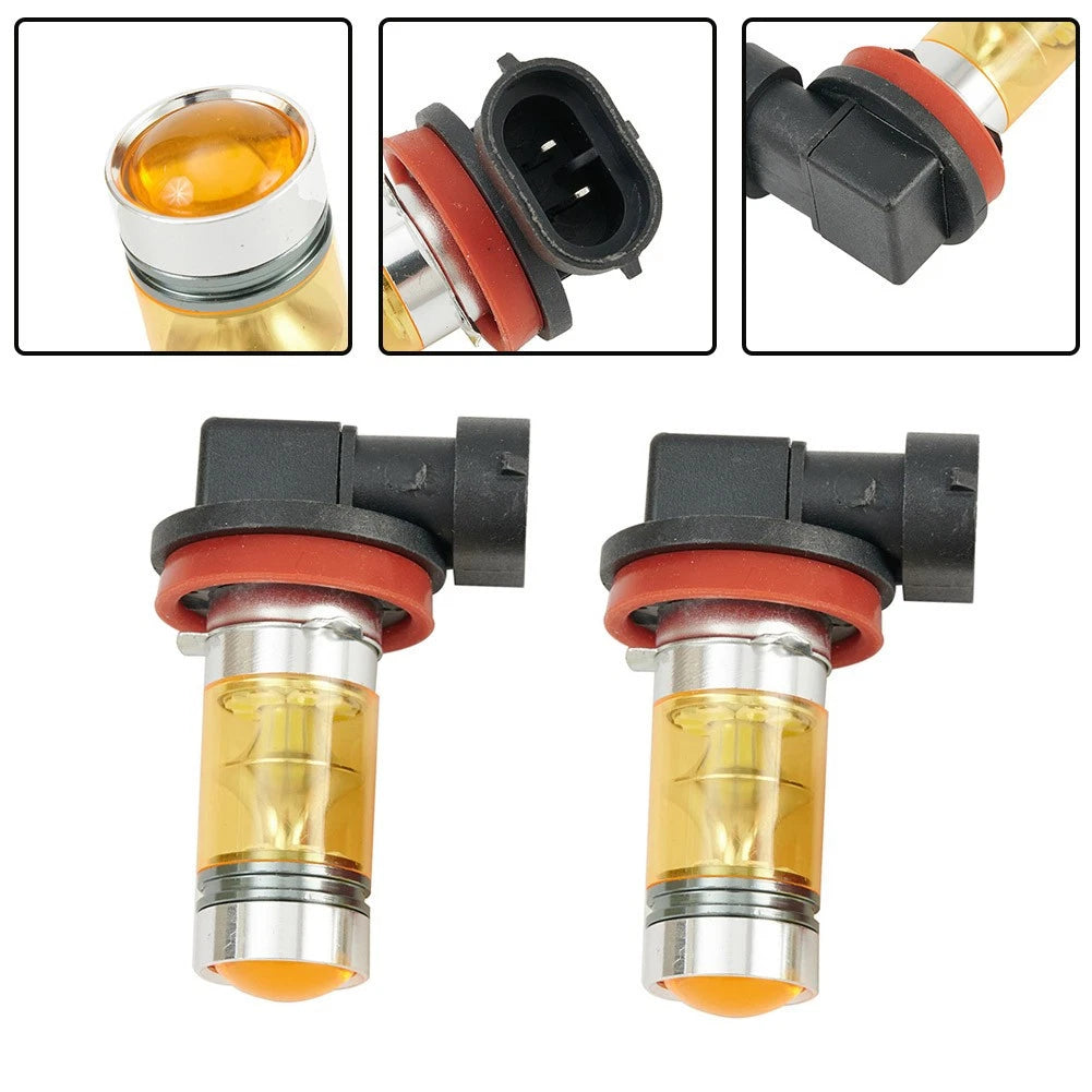 2X LED H8 H11 Fog Light Bulb for Various Vehicles