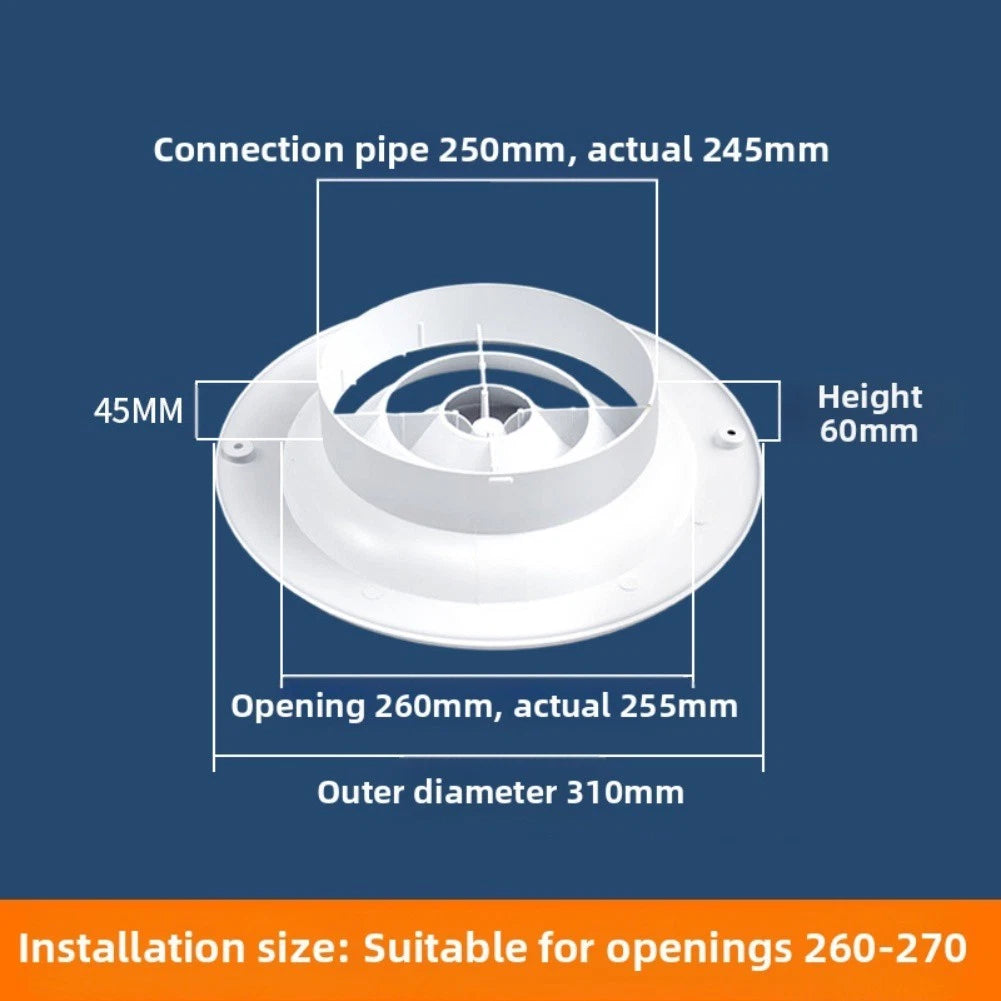 Humidity Control Air Diffuser for Flexible Compatibility