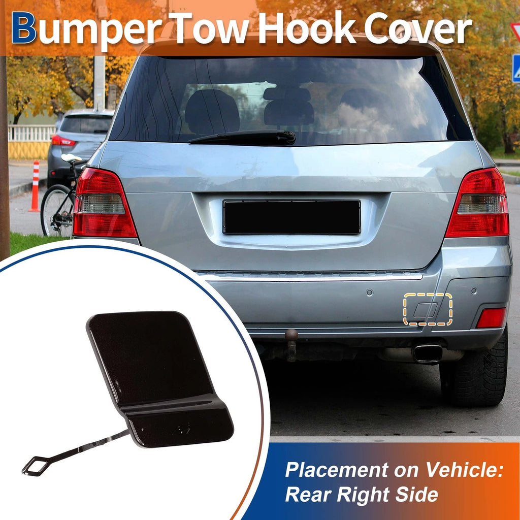 Rear Tow Hook Cover Replacement for Mercedes-Benz X204 (2010–2012) Brown