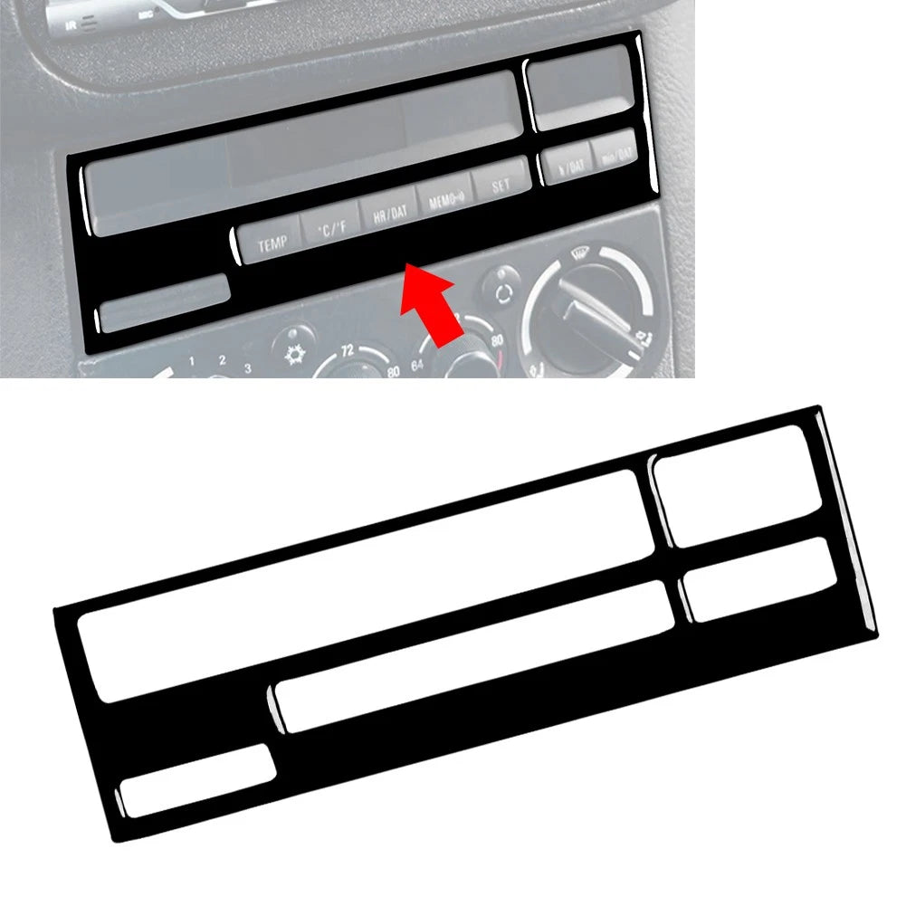 Piano Black CD Button Panel Cover Trim for BMW 3 Series E36 (1994–1996)
