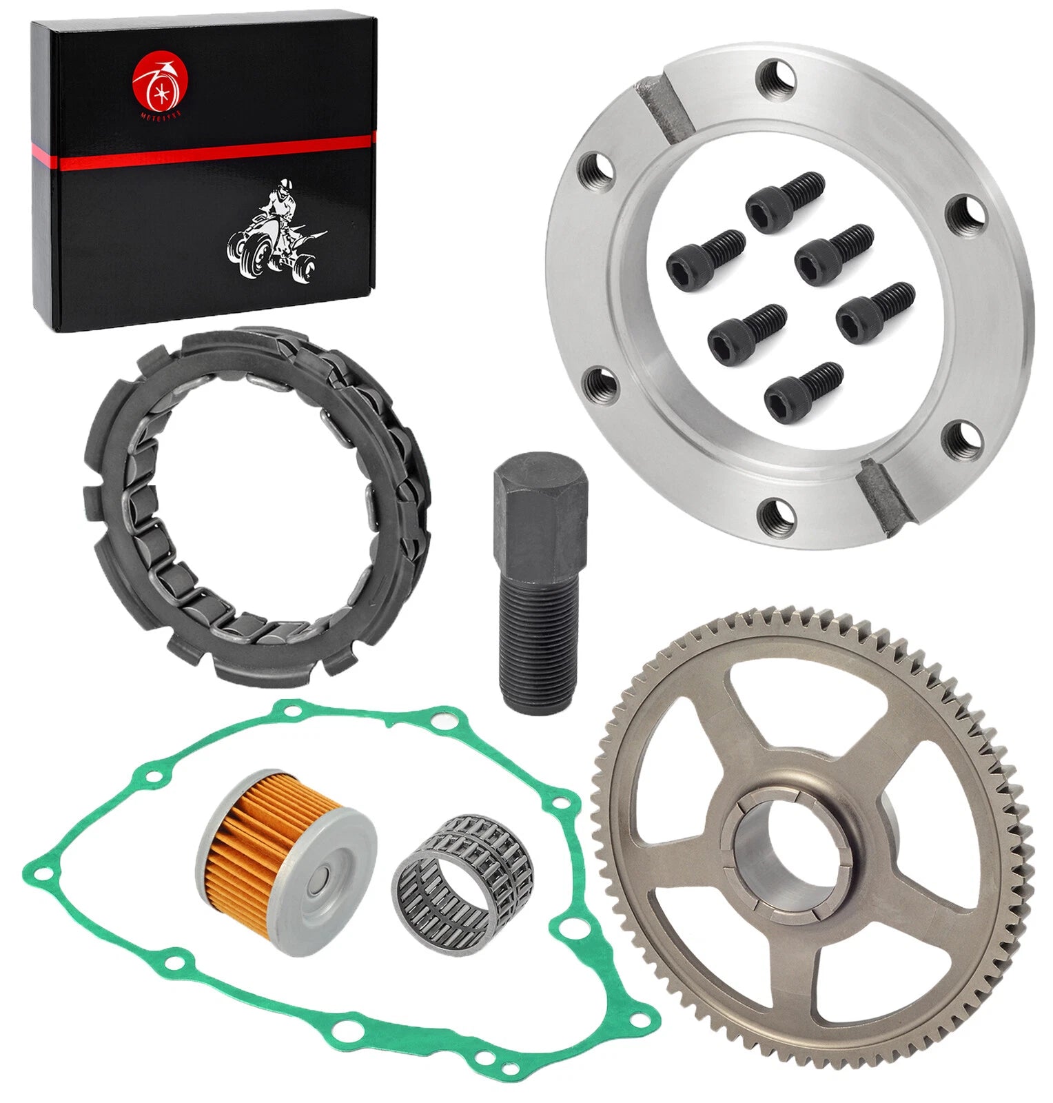 Starter Clutch Gear Bearing Gasket Oil Filter for Honda Sportrax TRX400EX (1999–2008)