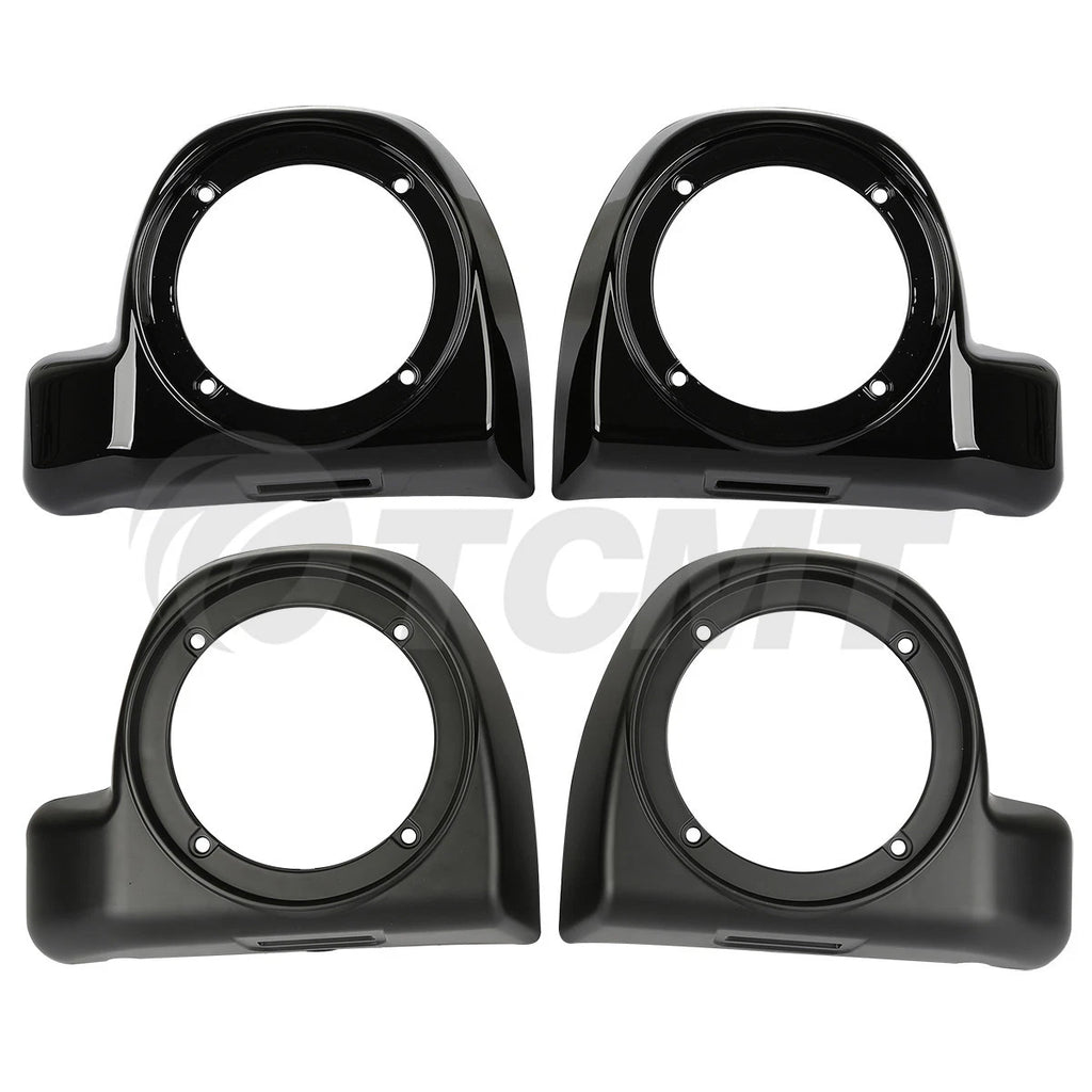6.5" Fairing Lower Speaker Boxes for Harley Touring Models (2014–2024) - Matt/Gloss Black