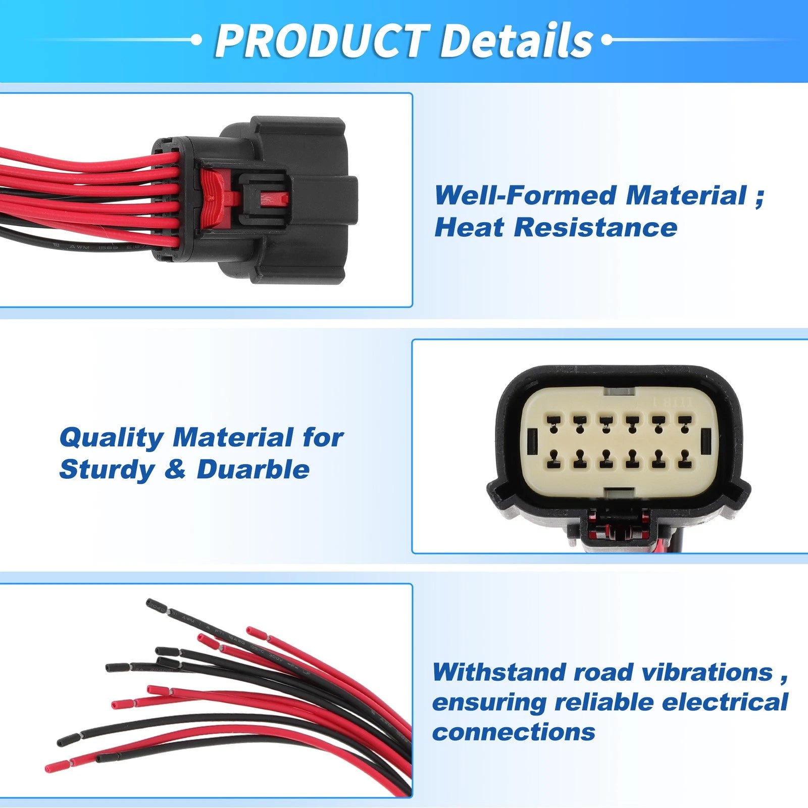 Headlights Halogen Wiring Harness Connector for Ram 1500 (2019–2021)