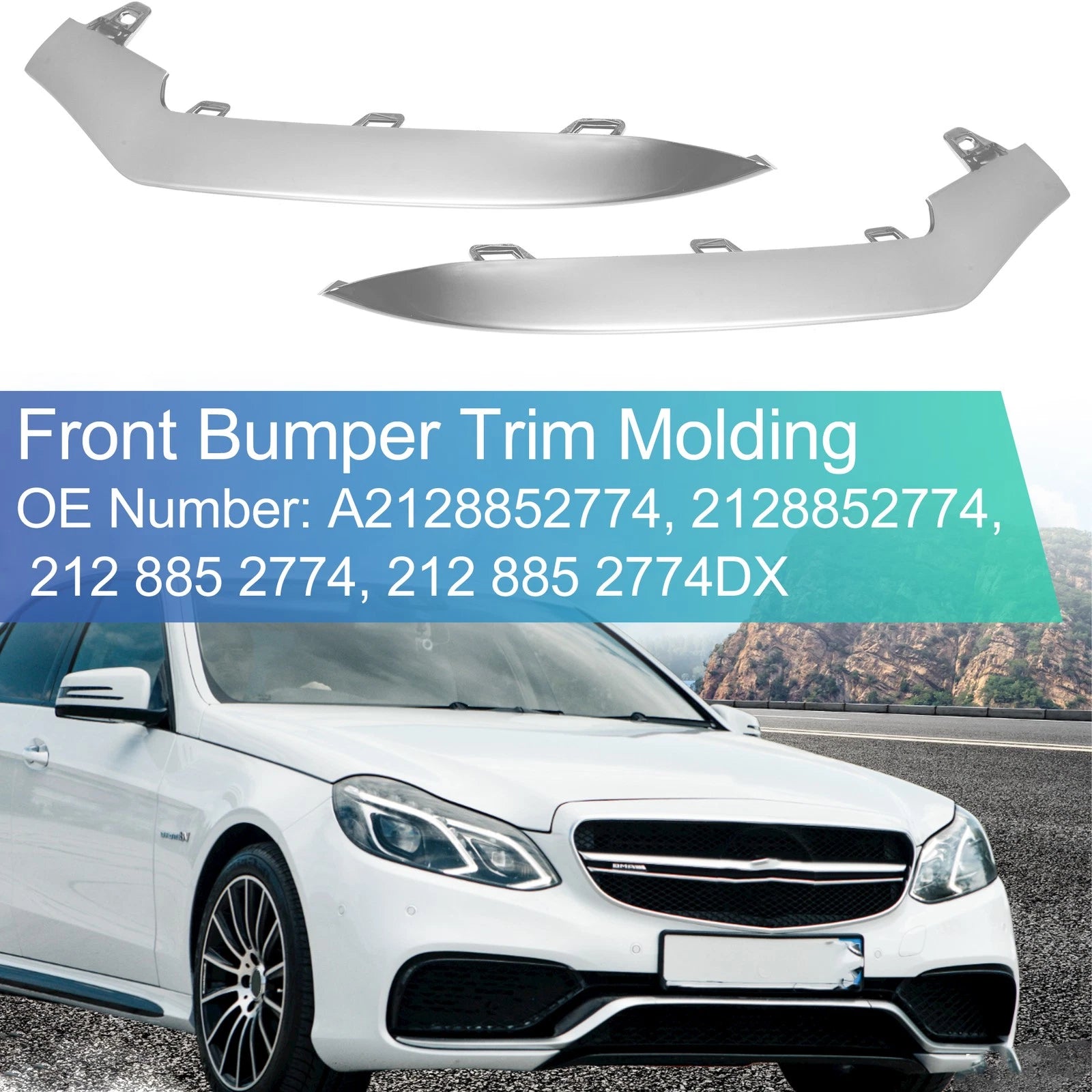 Front Bumper Cover Kit Left Right for Mercedes Benz A-Class (2019–2024)
