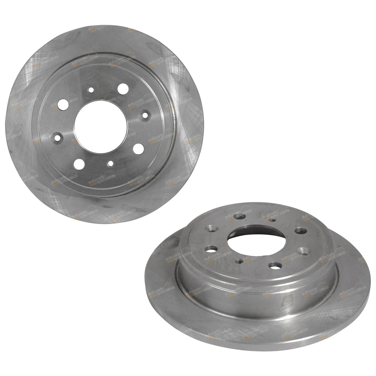 2x Rear Disc Brake Rotors for Kia Rio JB (2005–2011) G4ED G4EE