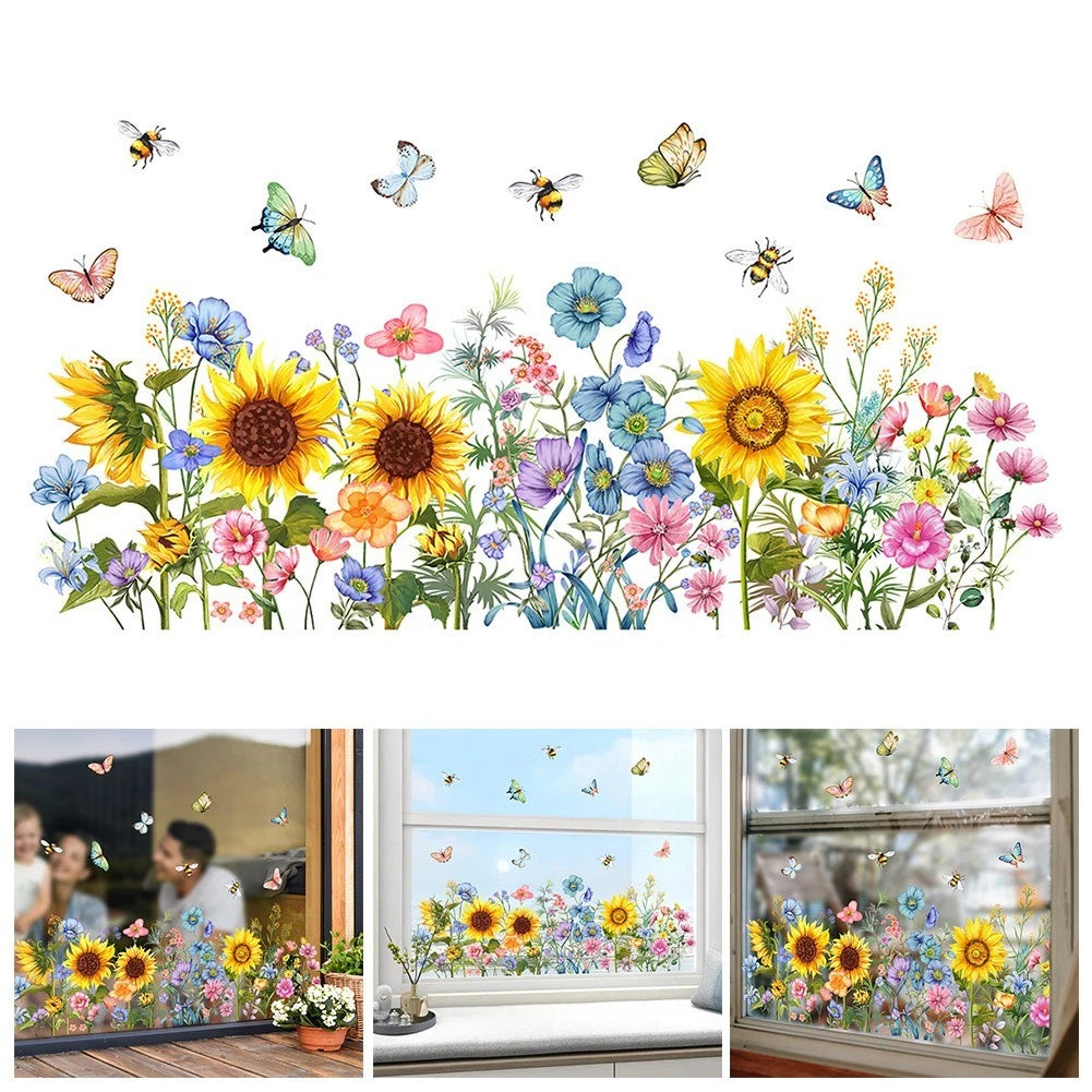 Sunflower Wall Sticker for Furniture Decoration