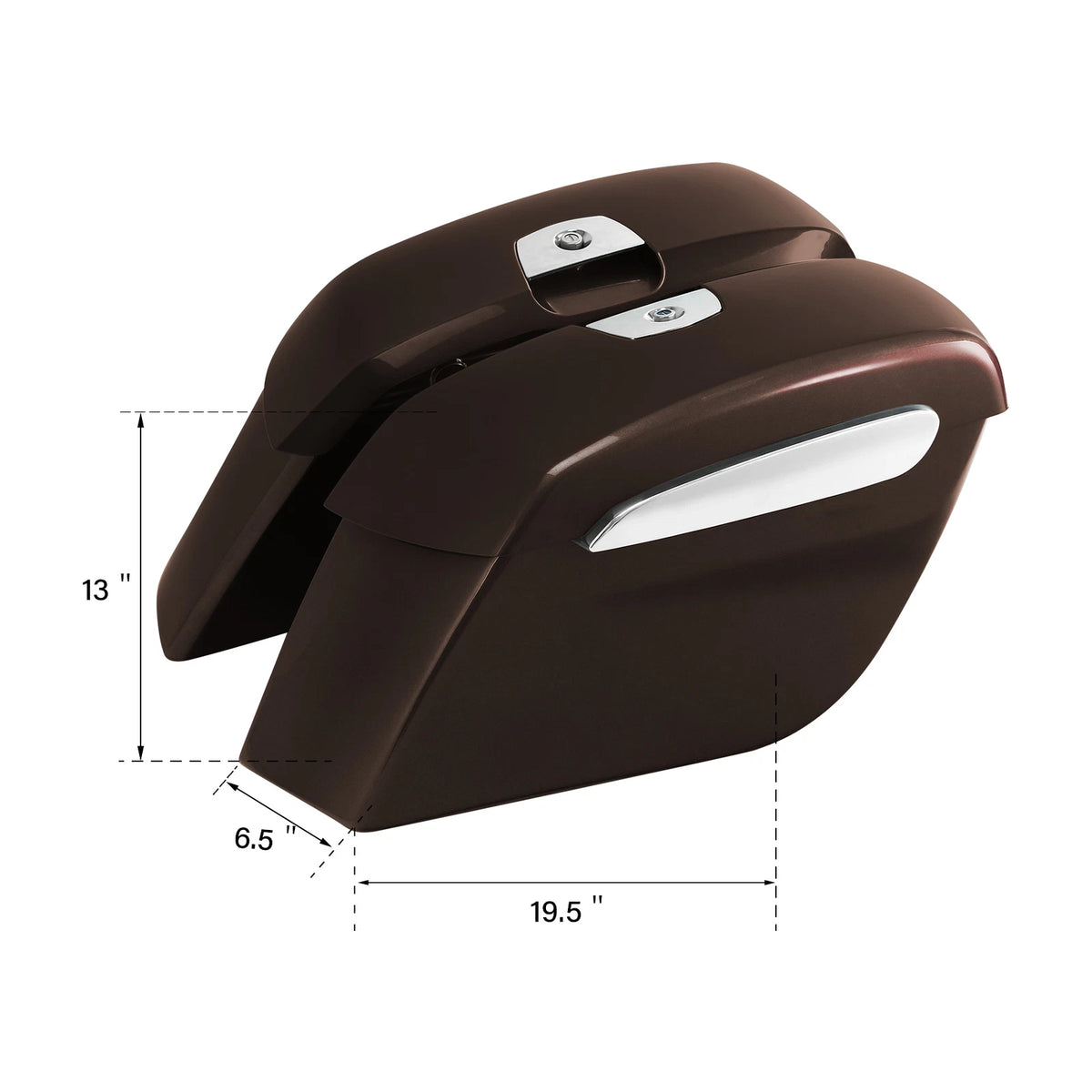 Hard Saddlebags for Indian Chieftain Dark Horse (2019–2025) Dark Walnut