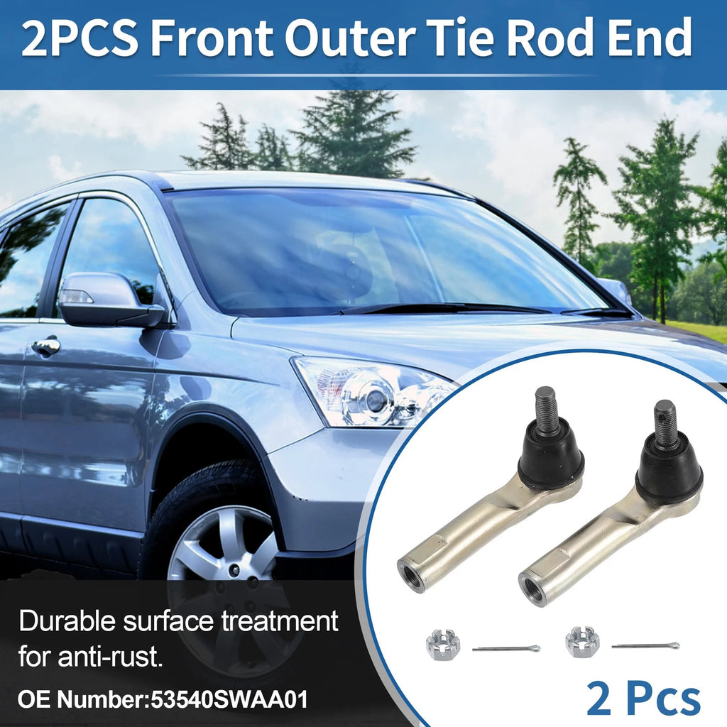 2pcs Front Outer Tie Rod End Links Replacement for Honda CR-V (2007–2011)