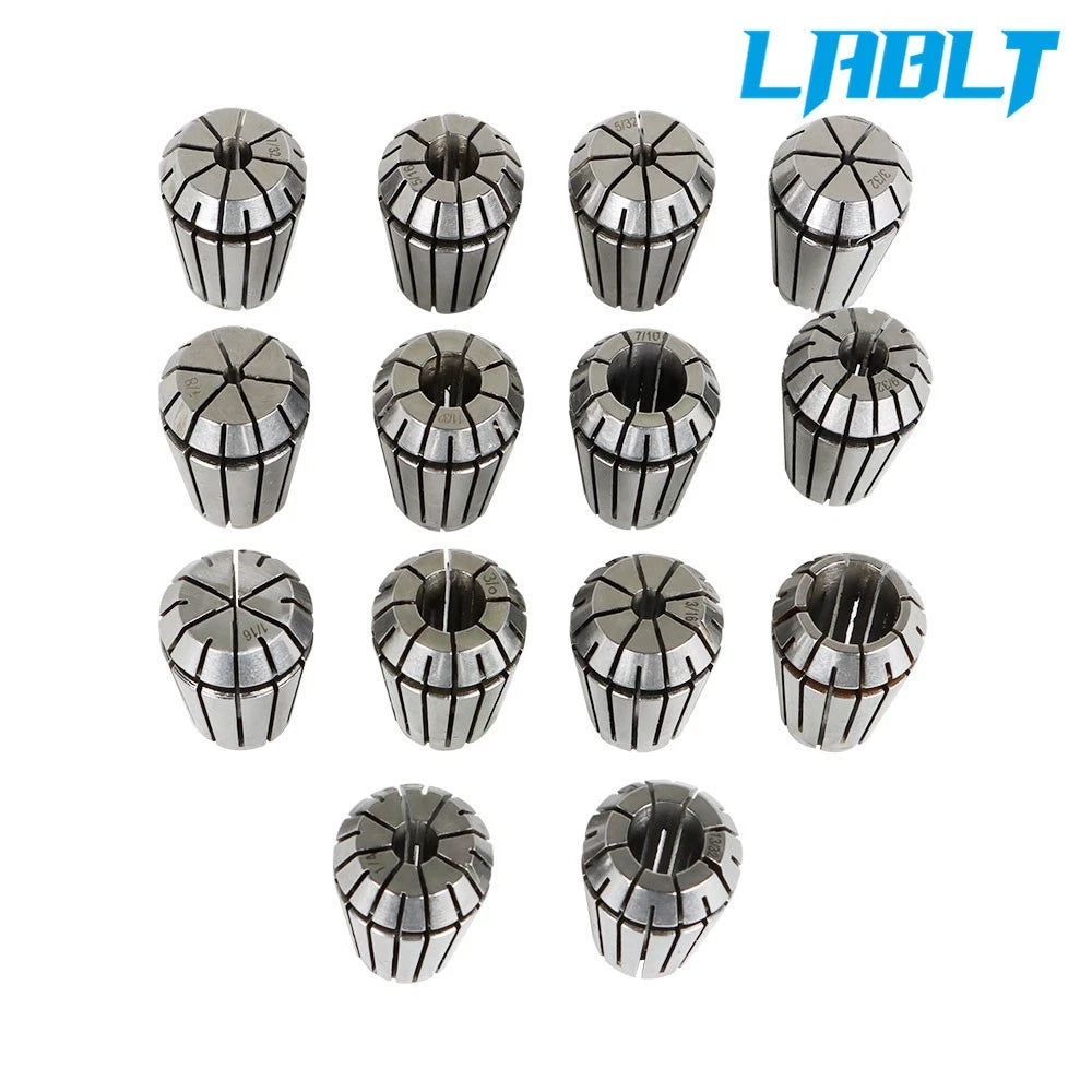 14-Piece ER20 1/16"-1/2" Spring Collet for CNC Milling Lathe Tool Machine