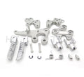 Front Footrest Bracket Assembly for Suzuki GSXR 1000 (2005–2014) Polish Silver