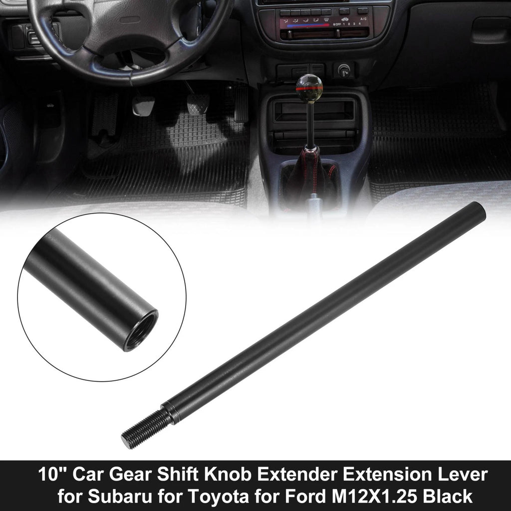 10" Gear Shift Knob Extender Lever Replacement for Toyota Subaru (M12x1.25)
