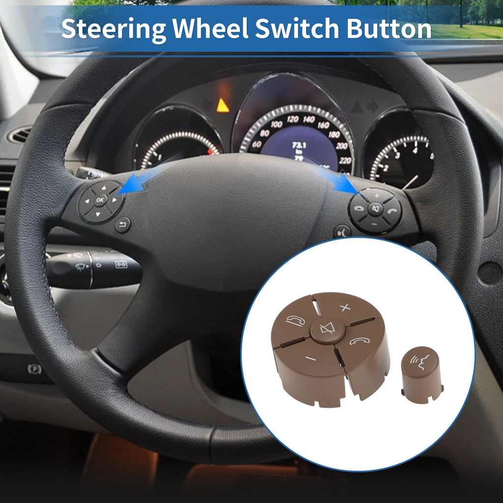 Steering Wheel Control Button Cover for Mercedes-Benz C-Class Right Side (W205)