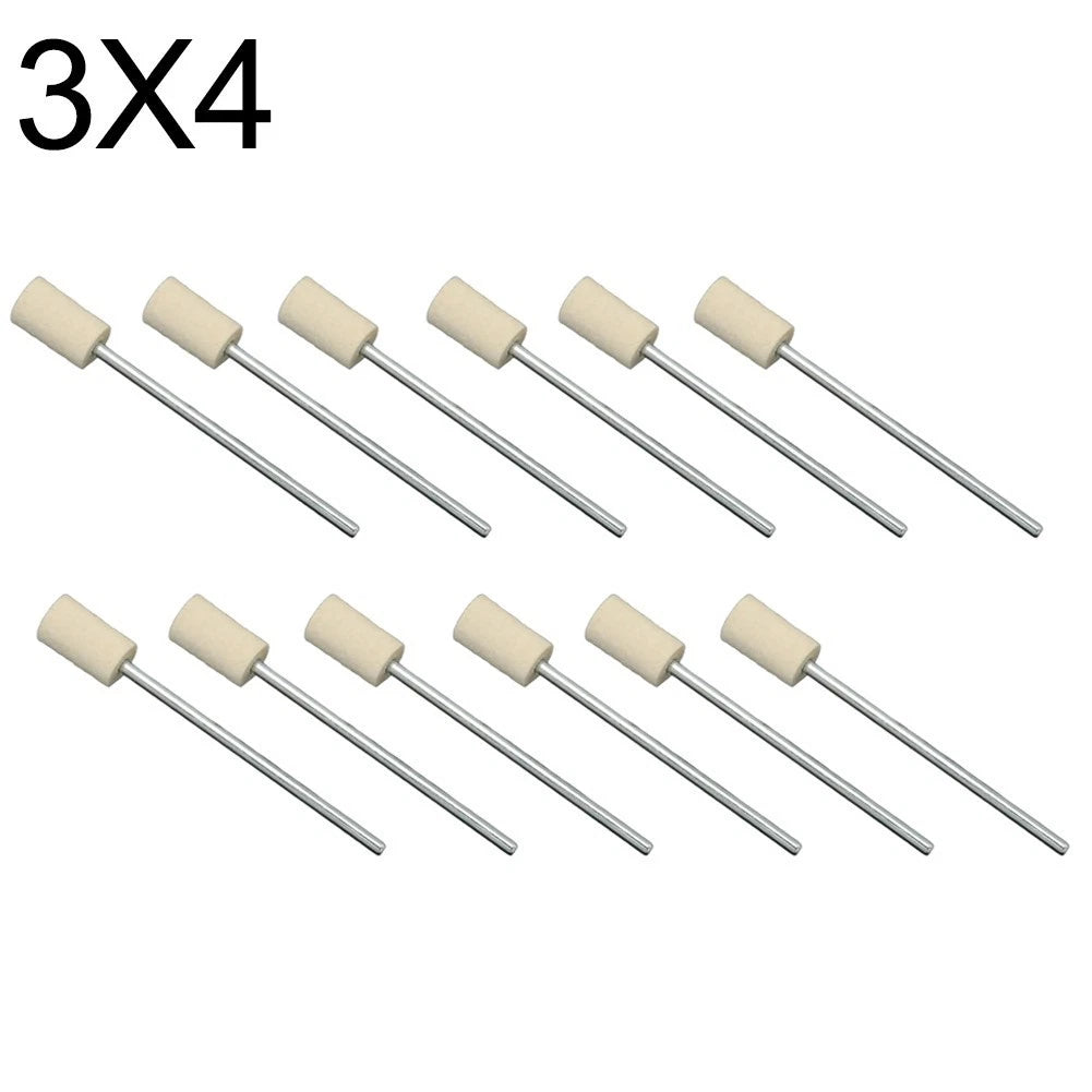 12 Piece Wool Grinding Head Set for Rotary Tool (No Specific Years)