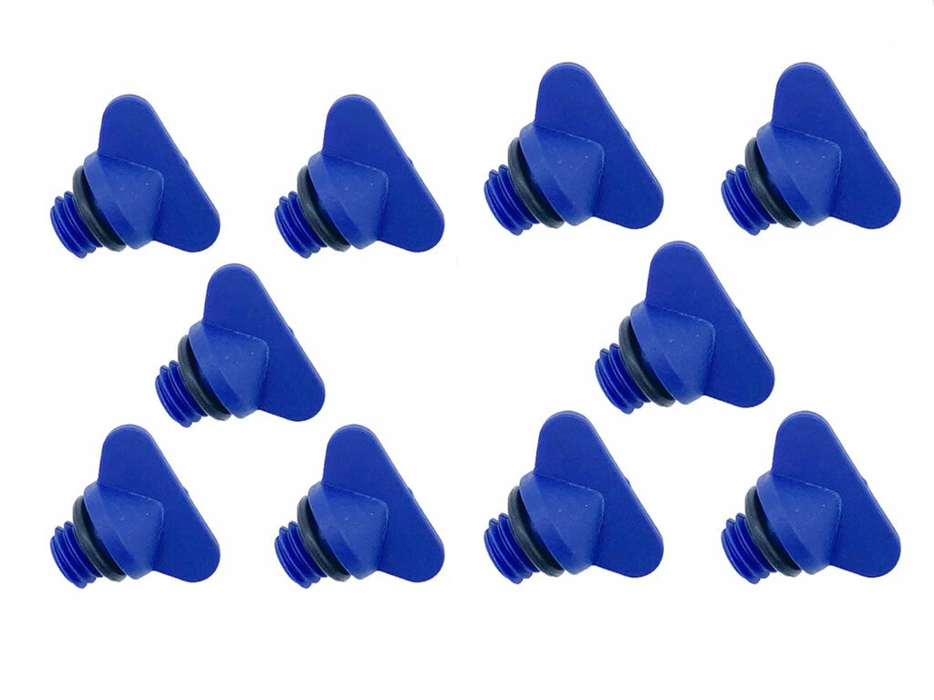 Set of 10 Manifold Block Drain Plug Screws for MerCruiser (22-806608A02, 18-4226)