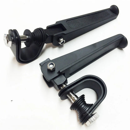 1 1/4" U-Clamp Footpegs for Harley Sportster (2004–2023) Black