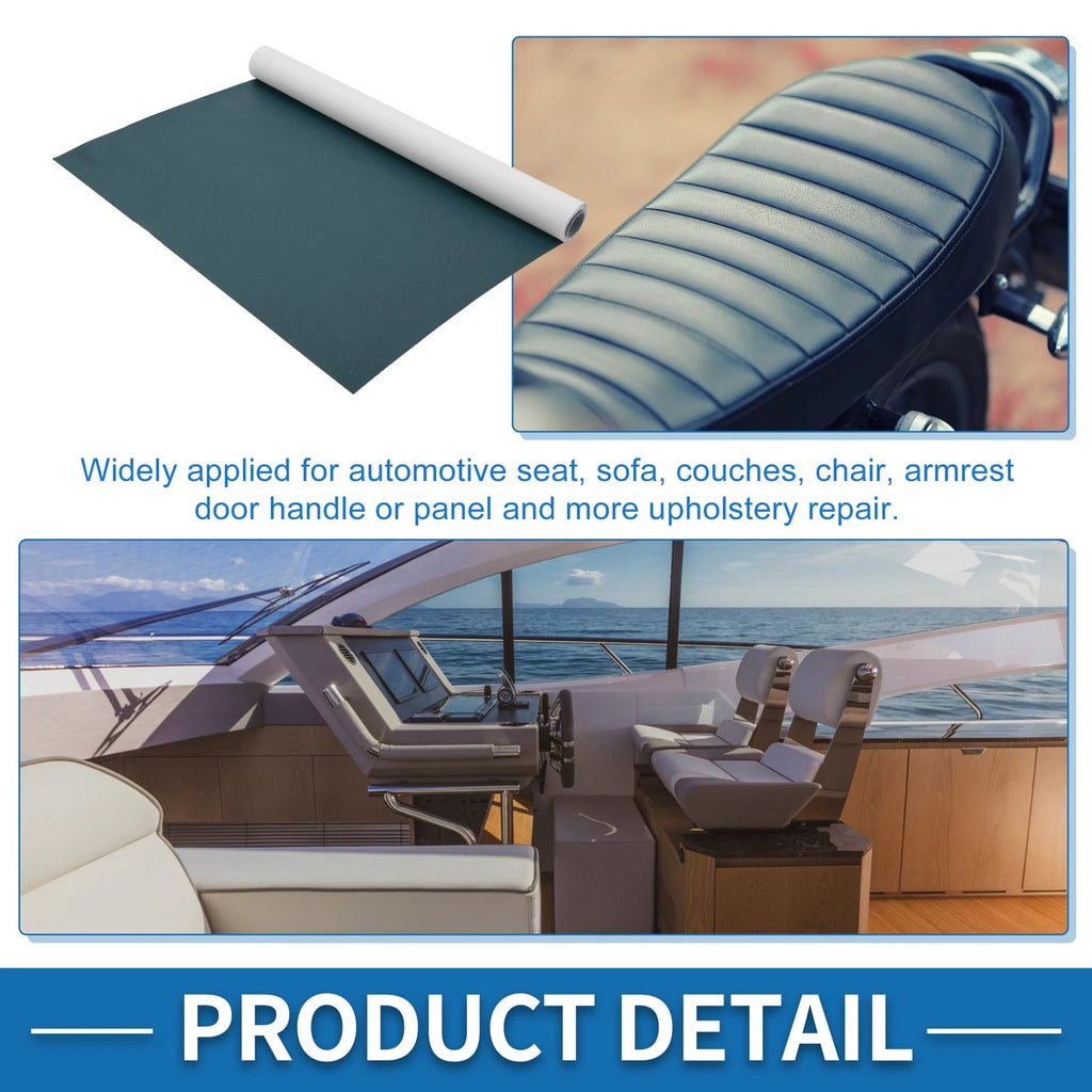 60"x16" Self Adhesive Leather Repair Patch for Car Seat Sofa (Deep Blue)