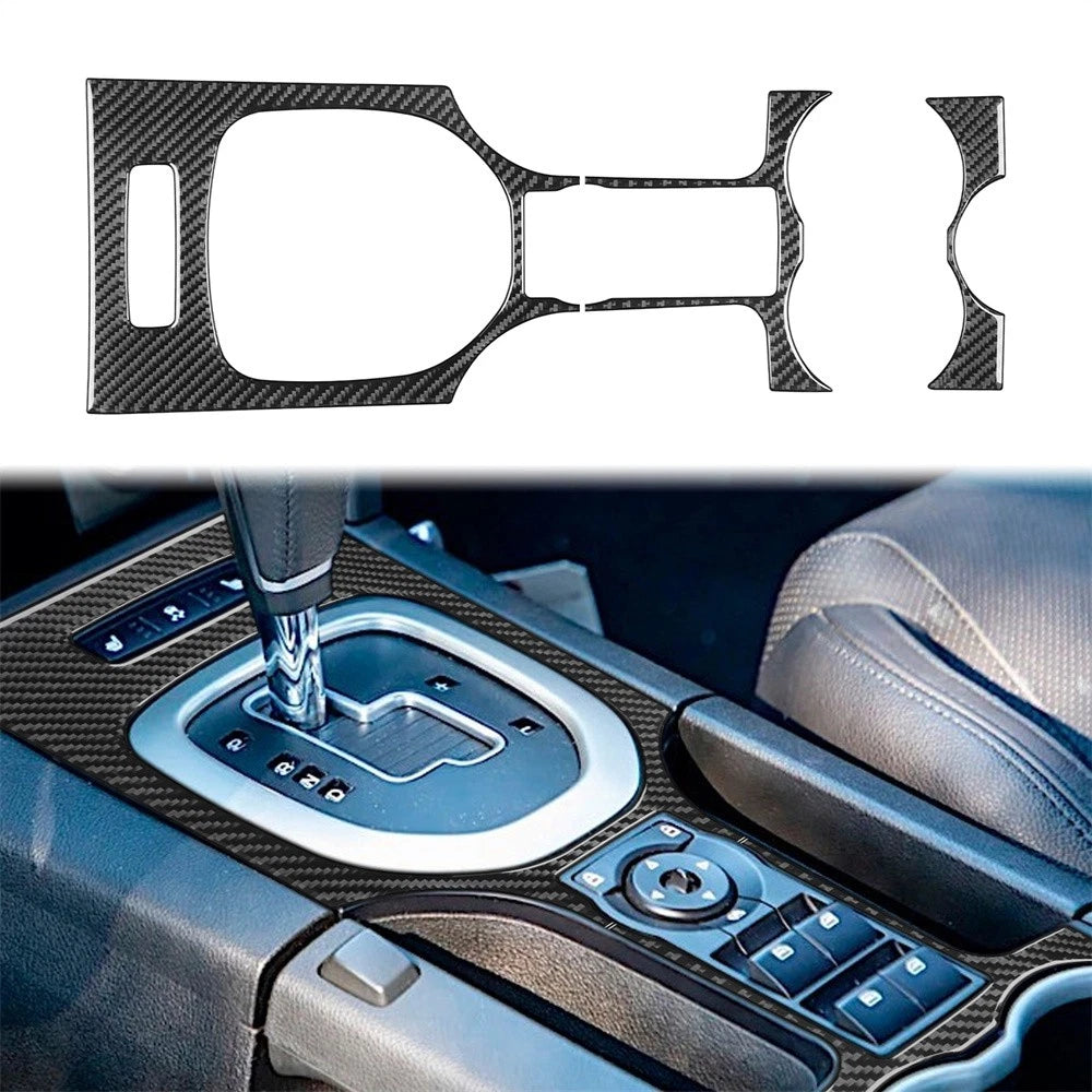 Carbon Fiber Gear Shift Cup Holder Panel Cover Trim For Holden Commodore 2006-12