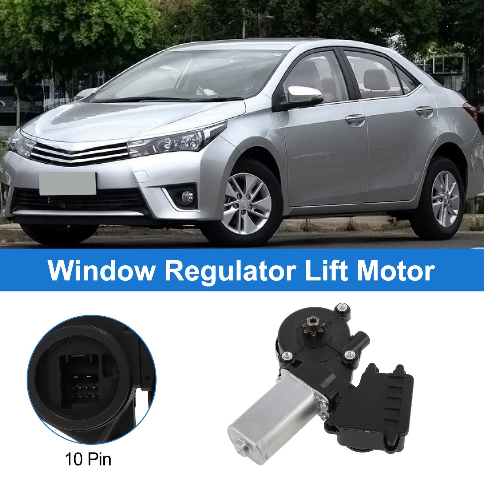 Power Window Regulator Lift Motor Replacement for Toyota Corolla (2007–2014)