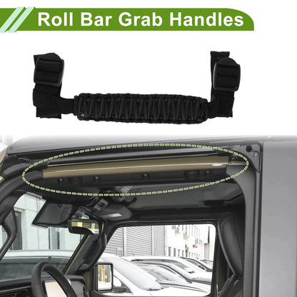 Roll Bar Grab Handles for Jeep Wrangler JL (2024–2025) Black