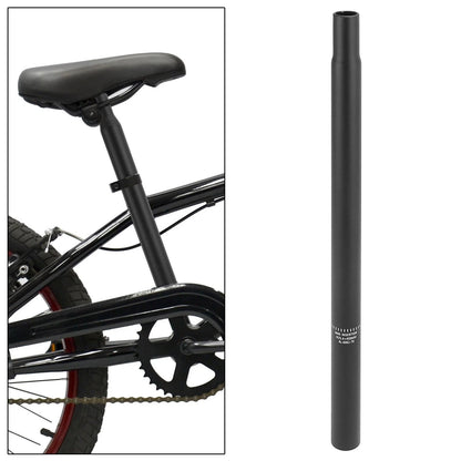 Bicycle Seat Post Aluminum Alloy Replacement for 25.4x450mm Seat Tube Black