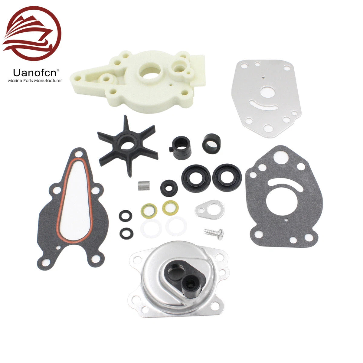Water Pump Impeller Kit for Mercury Mariner 6 8 9.9 15 HP (2-Stroke) 46-42089A5